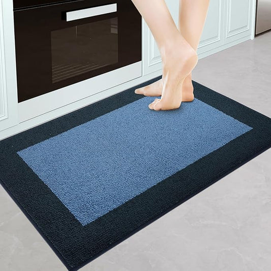Machine Washable Throw Rug 24" x 36", Non Slip Kitchen Mat for Floor, Absorbent Entryway Rug for Kitchen, Bathroom, Door