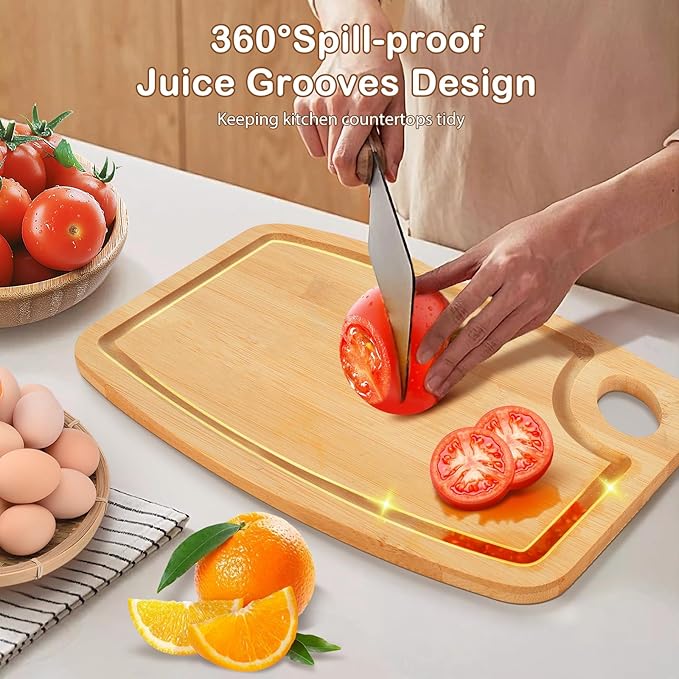 Joeyan Fathers Day Gift, Birthday Gifts Ideas for Dad, Best Dad Ever Cutting Board, Personalized Engraved Wooden Chopping Board for Grill Master, BBQ and Grilling Present for Dad Grandpa Him Men