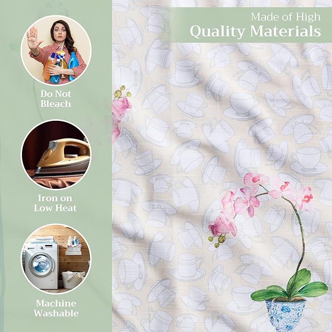 Maison d' Hermine Cloth Napkins Set of 4 100% Cotton Everyday Reusable Square Napkins Cloth Washable, Dinner, Party, Wedding, Restaurant, Spring/Summer (Canton, 20" x 20")