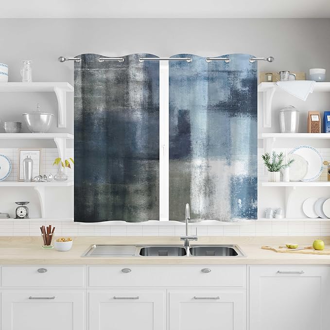 Asuexpect Vintage Floral Kitchen Curtains 2 Panels Sets Black Pink Flower Rose Small Curtain Gothic Victorian Short Window Treatments Decor for Bathroom Bedroom 50% Darkening Curtain 26 x 36 Inch