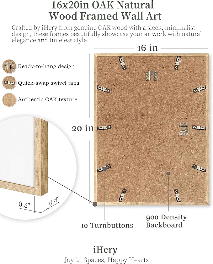 iHery Natural OAK Wood Hot Girls Newspaper Trendy Framed Wall Art, Large 16x20 in Vintage Beige Canvas Wall Art, Do it for The Plot, Apartment Funny Girly Dorm Living Room Bedroom Decor Set of 1