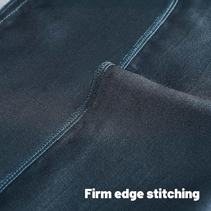 FUTEI Navy Blue Chenille Decorative Throw Pillow Covers 26x26 Inch Set of 2,Soft Embossed Striped Textured Euro Pillow Shams,Modern Home Decor for Couch Bed Living Room