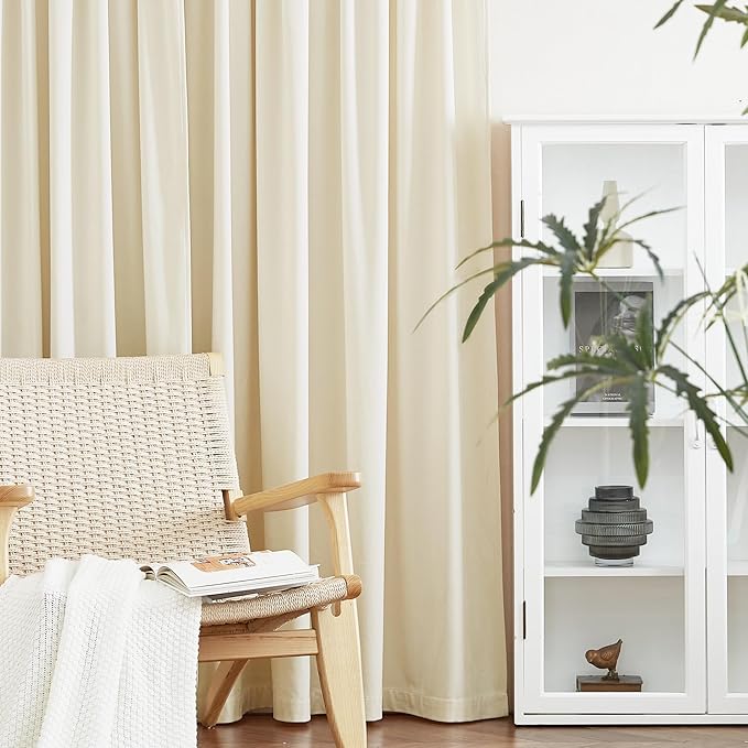 StangH 1 Panel Super Soft Velvet Curtain Customize Room Dakening Window Drape Sizes Panels for Kitchen Bathroom Office Nursery Villa Hall Closet