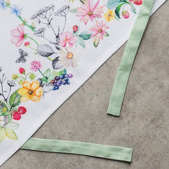 Maison d' Hermine 100% Cotton Apron for women with Pocket Kitchen Chef Apron for Men Cooking Gardening Server Waitress