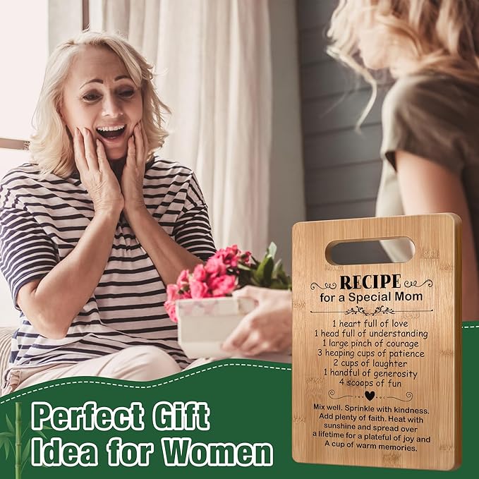 Mom Birthday Gifts from Daughter Son, Mother Cutting Board Gift, Cute Mom Gifts from Daughter Son, Christmas Gifts for Mother, Mom Gift for Mothers Day