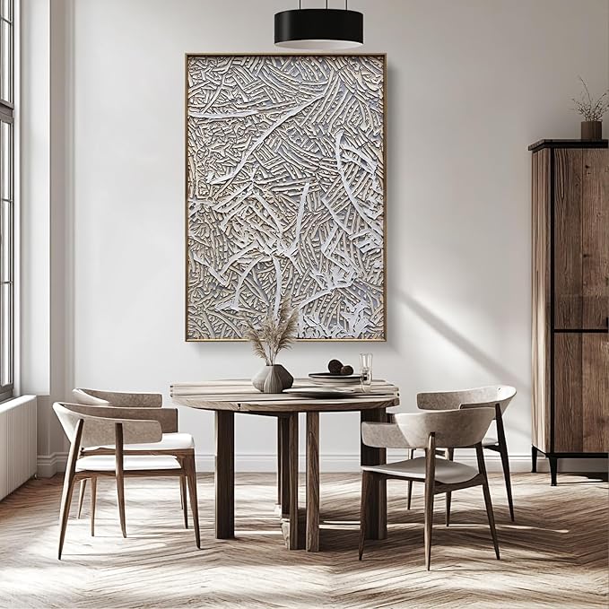 BrightA Handmade Acrylic Painting Wall Art Living Room Bedroom Home Office Decor 27.6"x39.3"