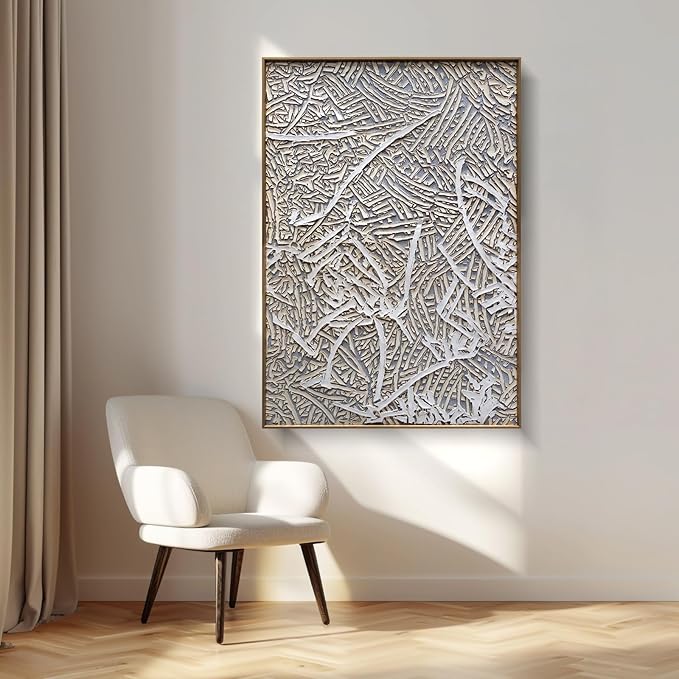 BrightA Handmade Acrylic Painting Wall Art Living Room Bedroom Home Office Decor 27.6"x39.3"