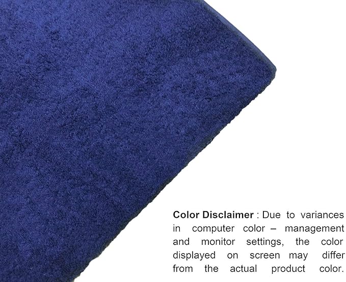 GLAMBURG 700 GSM Premium Cotton 2-Pack Oversized Extra Large Bath Sheet Set - 100% Combed Cotton - 2 Bath Sheets 35x70 - Luxury Hotel & Spa Quality - Durable Ultra Soft Highly Absorbent - Navy