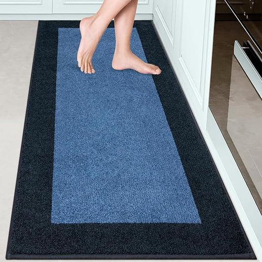 Machine Washable Kitchen Rug 32" x 72", Non Slip Indoor Door Rug, Absorbent Entrance Runner Rug for Bedroom, Hallway, Bathroom, Floor (Roll Packing)