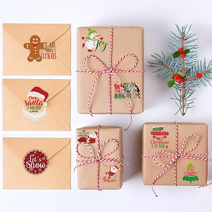 Epakh 45 Pcs Large Christmas Inspirational Vinyl Stickers for Crafts Scrapbooking Christmas Ball Bottle Decals Positive Word Window Stickers Motivational Quote Wall Decal, 45 Color Words(Cute Style)