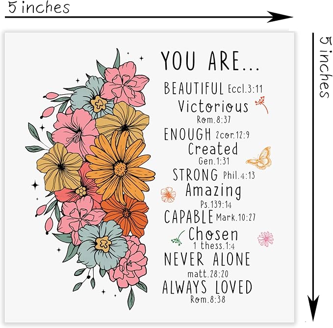 SSQBZU Christian Gifts: 'You Are Beautiful' Wood Box Sign, Christian Home Decor Accents for Christmas, Birthday, Thanksgiving, Easter & More