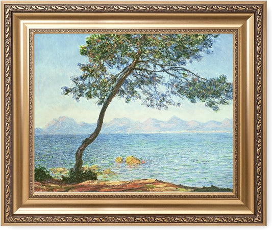 DECORARTS - The Esterel Mountains 1888 Claude Monet Art Reproduction. Giclee Print& Museum Quality Framed Art for Wall Decor. Framed size: 26x22