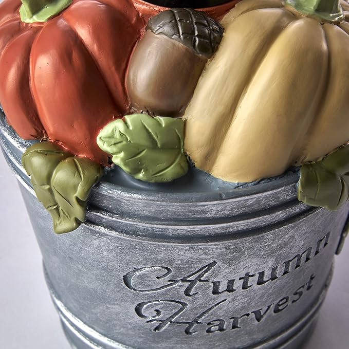 SKL Home Fall Harvest Bucket Soap Dispenser for Bath/Kitchen & Gift, Multi
