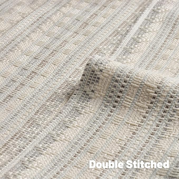 FUTEI Grey White Decorative Throw Pillow Covers 12x20 Inch Set of 2,Soft Cozy Chenille Jacquard Textured Pillow Case,Boho Home Decor for Couch Bed Living Room