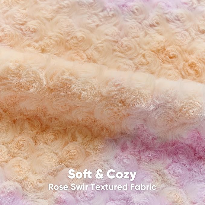 FUTEI Orange Decorative Throw Pillow Covers 18x18 Inch Set of 2,Soft Cozy Colorful Rose Swirl Texture Cushion Case,Modern Home Decor for Couch Sofa Bed Living Room