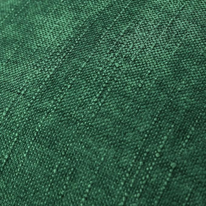 Set of 4 Soft Textured Decorative Throw Pillow Covers 24x24 Inch Cozy Farmhouse Cushion Cover Square Accent Pillow Cases for Bed Couch Sofa Living Room, Dark Green