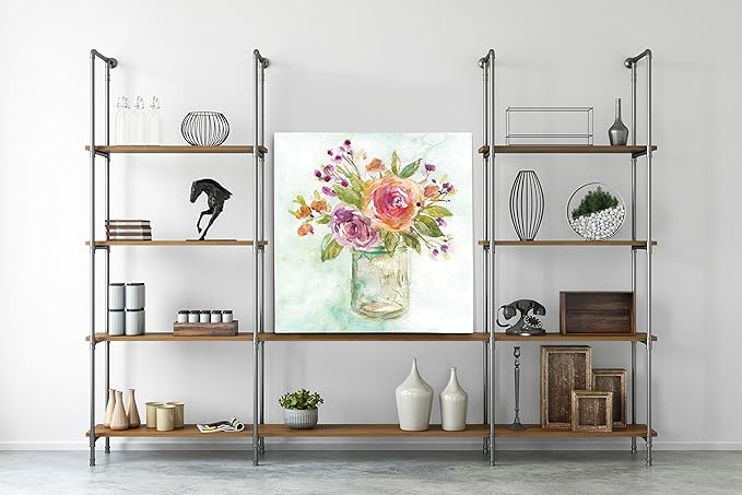 Wexford Home Summer Roses Gallery Wrapped Canvas Wall Art, 16x16