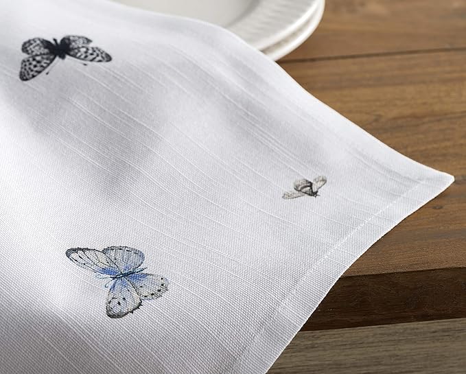 Maison d' Hermine Cloth Napkins Set of 4 100% Cotton Everyday Reusable Square Napkins Cloth Washable, Dinner, Party, Wedding, Restaurant, Spring/Summer (Printemps, 20" x 20")