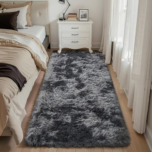 Runner Rugs 2x6 for Bedroom, Super Soft Shag Rug Washable Indoor Fluffy Carpet for Living Room Bedside Sofa Home Dorm Decor Aesthetic