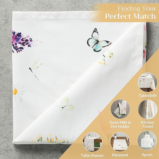 Maison d' Hermine Cloth Napkins Set of 4 100% Cotton Everyday Reusable Square Napkins Cloth Washable, Dinner, Party, Wedding, Restaurant, Spring/Summer (Botanical Fresh, 20" x 20")