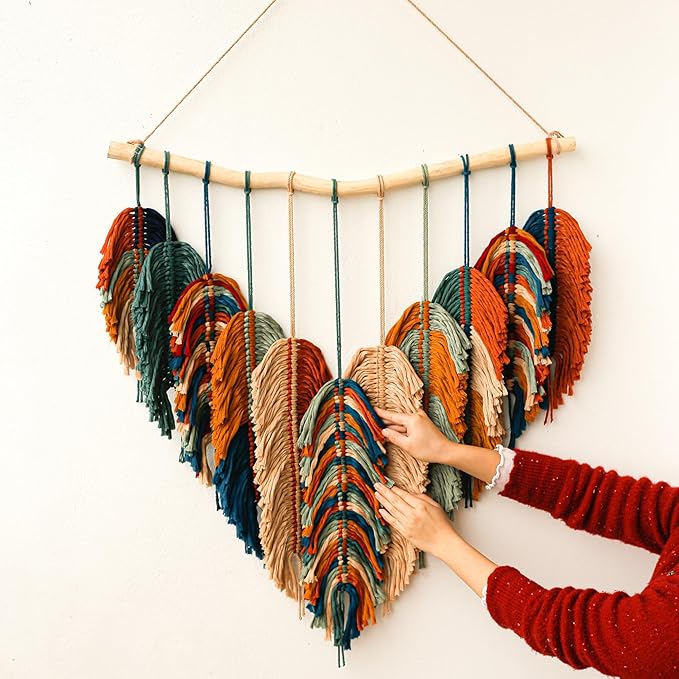 Boho Wall Decor - Large Macrame Wall Hanging - Boho Bedroom Decor - Tapestry for Bedroom - 31x39 inches