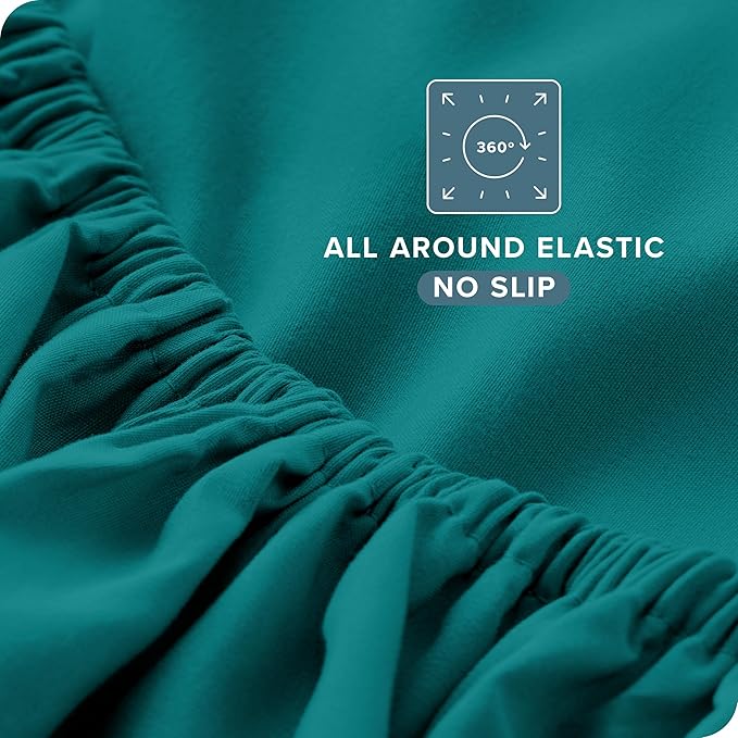 Bare Home Twin XL Sheet Set - College Dorm Size - Luxury 1800 Ultra-Soft Microfiber Twin Extra Long Bed Sheets - Deep Pockets - Easy Fit - Extra Soft - 3 Piece Set - Bed Sheets (Twin XL, Emerald)