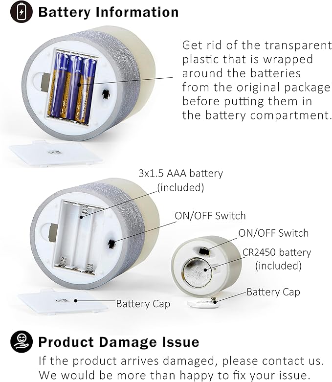 FURORA LIGHTING Silver Real Wax Trim Candles with Remote and Timer Pack of 8, LED Flameless Flickering Candles for Home Décor, Battery Included