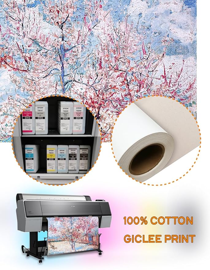 DECORARTS - Reminiscence of Mauve. Vincent Van Gogh Reproductions. Giclee Print for Wall Decor. 32x40