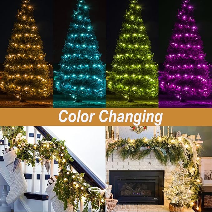 Mocalido 20ft Color Changing Globe String Lights Indoor, Hanging Colored Lights for Bedroom 30 LED USB Powered with Remote, Fairy Lights Classroom, Camping Tent Decor