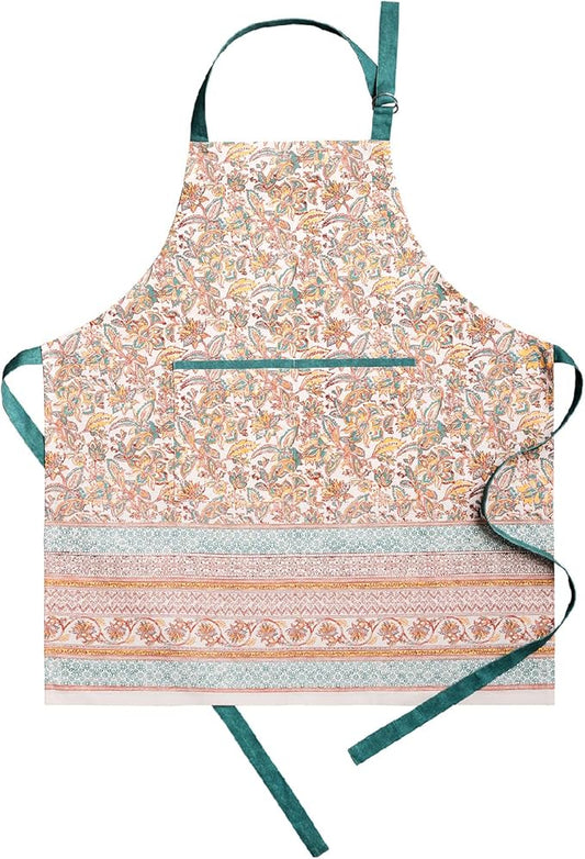 Maison d' Hermine 100% Cotton Apron for women with Pocket Kitchen Chef Apron for Men Cooking Gardening Server Waitress