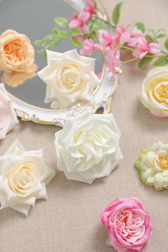 Serra Flora Artificial Flowers Combo Box Set for DIY Wedding Bouquets Centerpieces Arrangements Bridal Shower Party Home Decorations