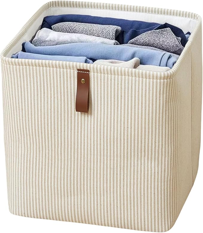 Cube Storage Bin 12x12 in,Collapsible Fabric Storage Bins,Open Home Storage Bins,Baskets for organizing,For Clothing Storage,Toy Storage,Office Storage,Home Decoration