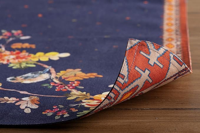 Maison d' Hermine Placemats Set of 4 100% Cotton Washable Cloth Place Mats, Reusable Table Mats for Kitchen Dining Decoration, Party, Wedding, Restaurant (Kelim - Infinity, 13" x 19")