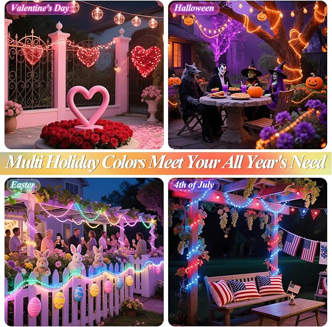 300 LED Fairy Lights Color Changing, 98 FT 35 Colors String Lights with Remote, 17 Single Color & 18 Holiday Colors, Christmas Twinkle Light Plug in for Bedroom Holiday Wedding Indoor Party Decor
