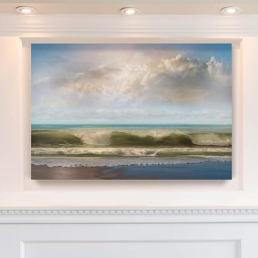 Beach BreakModern Landscape Picture Wall Decorations Canvas Prints for Home Office (AZV-WC03-IHLANDSCAPE218-R)