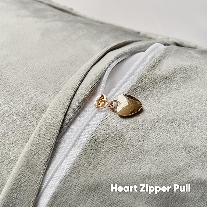 FUTEI Black Decorative Throw Pillow Covers 20x20 Inch Set of 2,Soft Chenille Tweed Textured Cushion Case,Modern Home Decor for Couch Bed Living Room