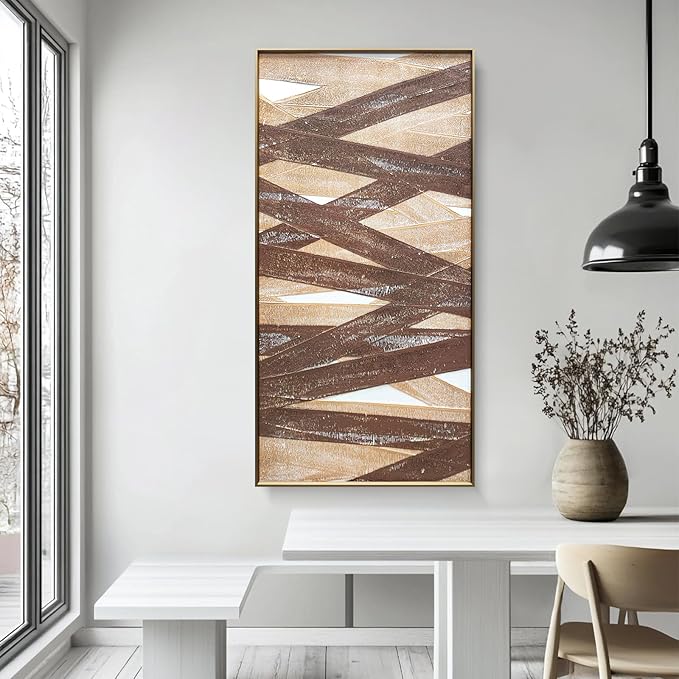 BrightA Master Bedroom Wall Art - Black and White Wall Decor for Bedroom and Living Room - Acrylic Painting 23.6"x47.2"