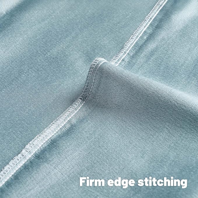 FUTEI Light Blue Chenille Decorative Throw Pillow Covers 16x16 Inch Set of 2,Soft Embossed Striped Textured Cushion Case,Modern Home Decor for Couch Bed Living Room