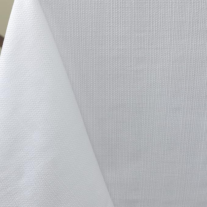 Benson Mills Cameron Textured Fabric Table Cloth, for Everyday Home Dining, Parties, Weddings & Holiday Tablecloths (60" x 120" Rectangular, White)