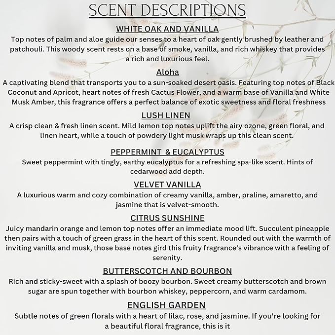 Wickless Candles for Candle Warmer Lamp, Many Scents to Choose, 100% Non-Toxic Soy Wax, Scented Candle Melts for Warming Plate, Handmade in The USA (English Garden)