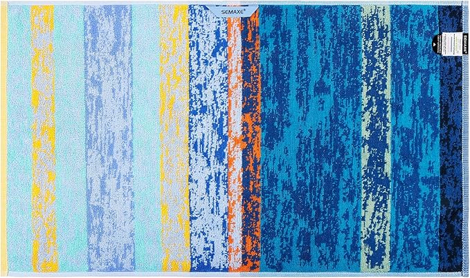 SEMAXE 12 Pack Hand Towels for Bathroom, 100% Cotton Towels with Hanging Loops, Soft & Absorbent, Hand Towel Set for Gym, Shower, Hotel, Spa and Kitchen, Colorful Towel - The Starry Night Collection