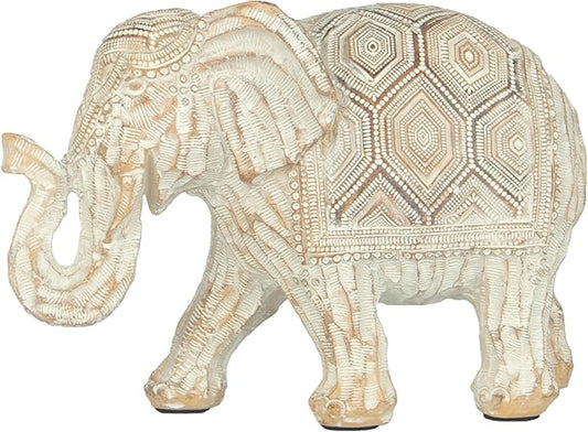 Bohemian-Style Elephant Statue Modern Art Sculpture - Feng Shui Home Decor Ornament for Bedroom, Office, Living Room, Desk & Cabinet Display, 4.72 Inch Indoor Decorative Figurine