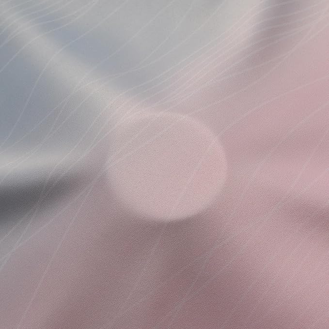 Estelar Textiler Pink and Grey Blackout Curtains 54 Inch Length, Light Blocking Gradient Drapes for Kitchen, Room Darkening Thermal Insulated Grommet Ombre Curtains for Bathroom,42Wx54L,2 Panels