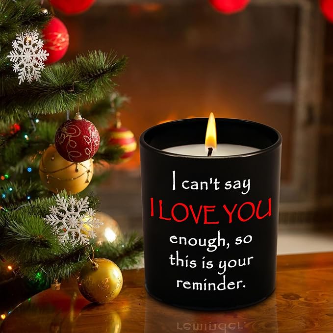 Anniversary Couple Gifts for Him Her - Long Lasting Vanilla Lavender Scented Candle 10 oz - Wedding Engagement Birthday Gifts for Women Men Couples Boyfriend Girlfriend Husband Wife