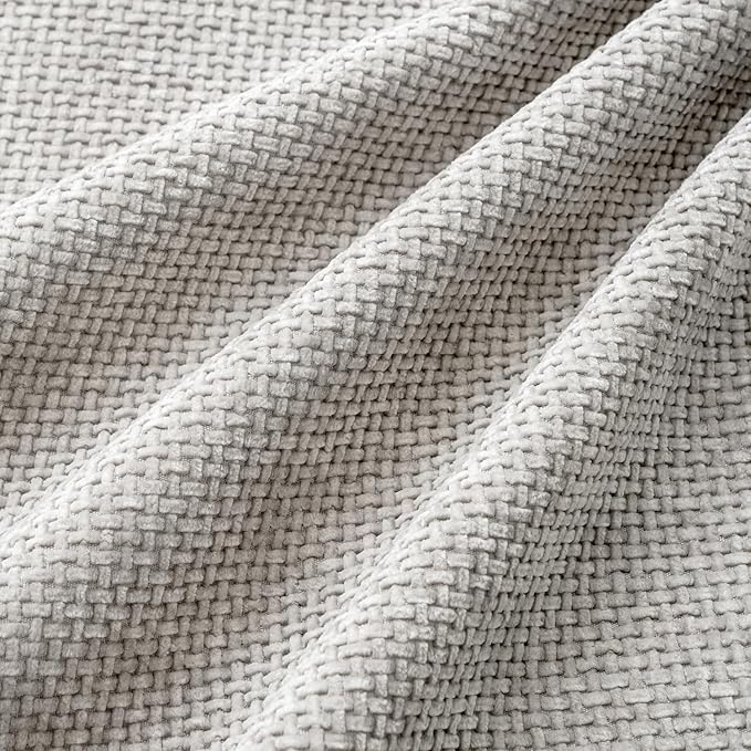 MIULEE Pack of 4 Couch Throw Pillow Covers 20x20 Inch Light Gray Soft Decorative Chenille Pillow Covers Farmhouse Accent Cushion Covers for Boho Home Decor Sofa Bedroom Living Room