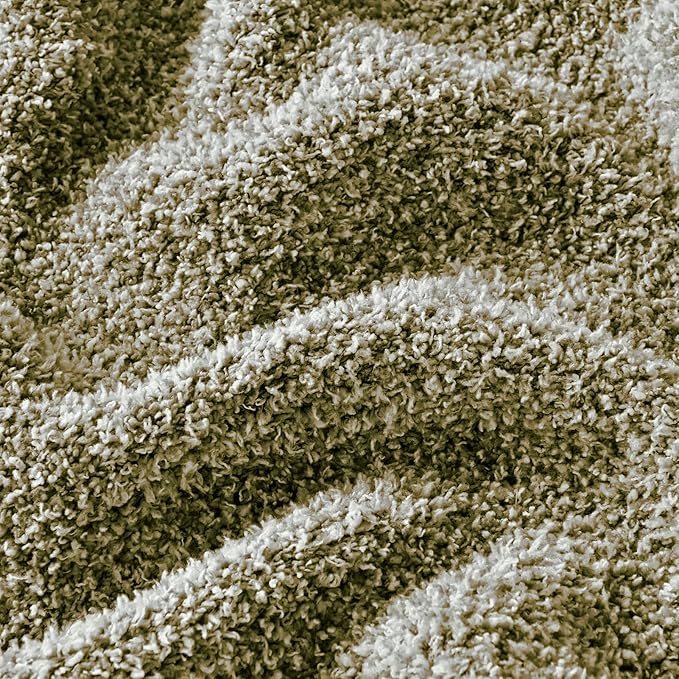 CozeCube Melange Blanket, Ultra Soft Olive Green and White Throw Blanket, Warm Cozy Knit Fuzzy Plush Reversible Throw for Couch Bed Sofa, 60"x80"