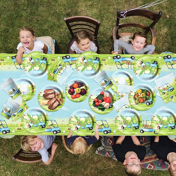 Golf Birthday Decorations - Golf Sports Party Supplies Include Golf Disposable Napkins, Dinner Plates for Golf Themed Birthdays, Sports Party Birthday Decorations