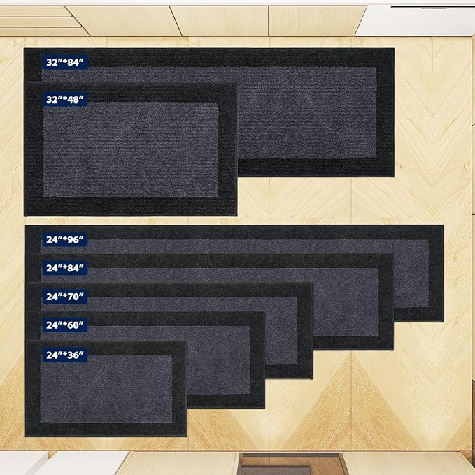 Machine Washable Kitchen Rug 24" x 36", Non Slip Kitchen Mat for Floor, Absorbent Entrance Throw Rug for Bedroom, Hallway, Bathroom, Door