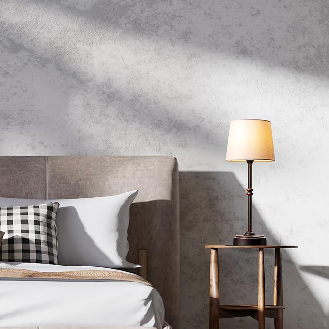 O’Bright Seraph - Cordless LED Table Lamp with Dimmer, Built-in Rechargeable Battery, 3-Level Brightness, Patio Table Lamp, Bedside Night Lamp, Ambient Light for Restaurant, Oil Rubbed Bronze