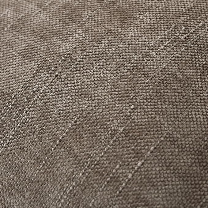 Set of 4 Soft Textured Decorative Throw Pillow Covers 18x18 Inch Cozy Farmhouse Cushion Cover Square Accent Pillow Cases for Bed Couch Sofa Living Room, Taupe Grey